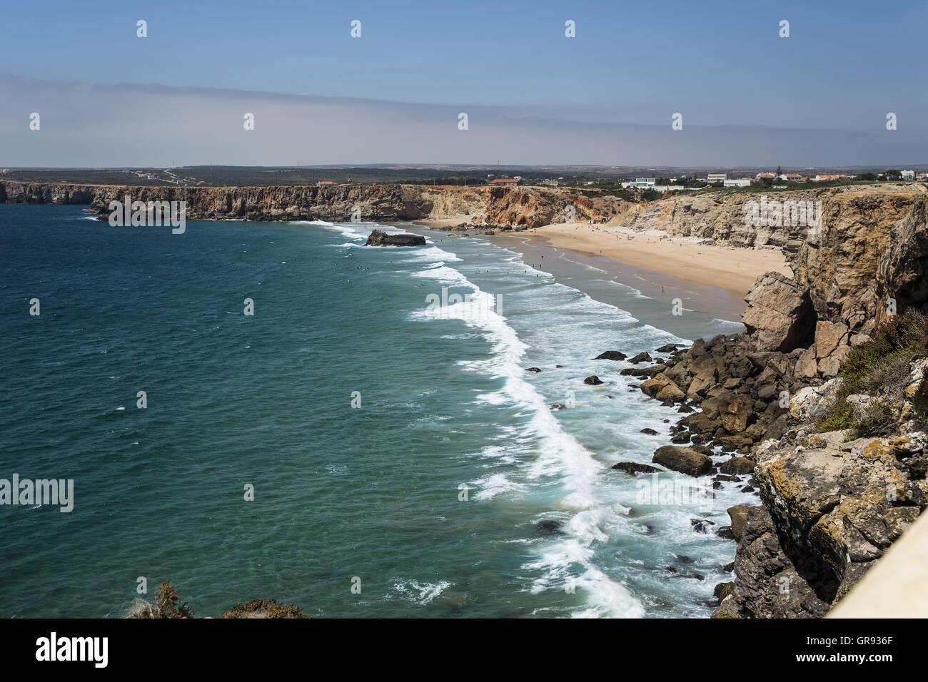 Spiaggia Praia do Tonel In Sagres Algarve, Europa Foto Stock