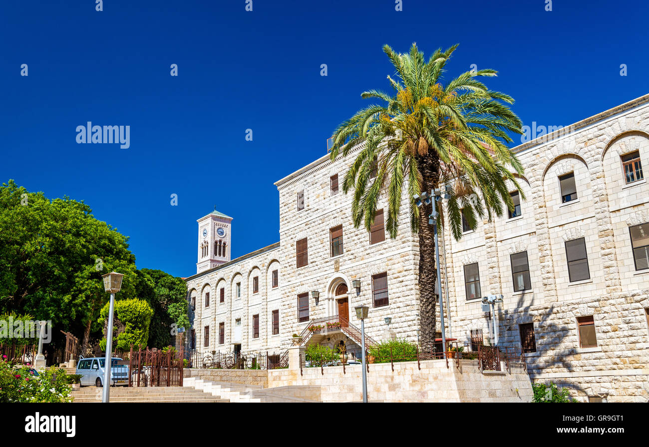 Terra Sancta Scuola e Chiesa di Giuseppe di Nazaret Foto Stock