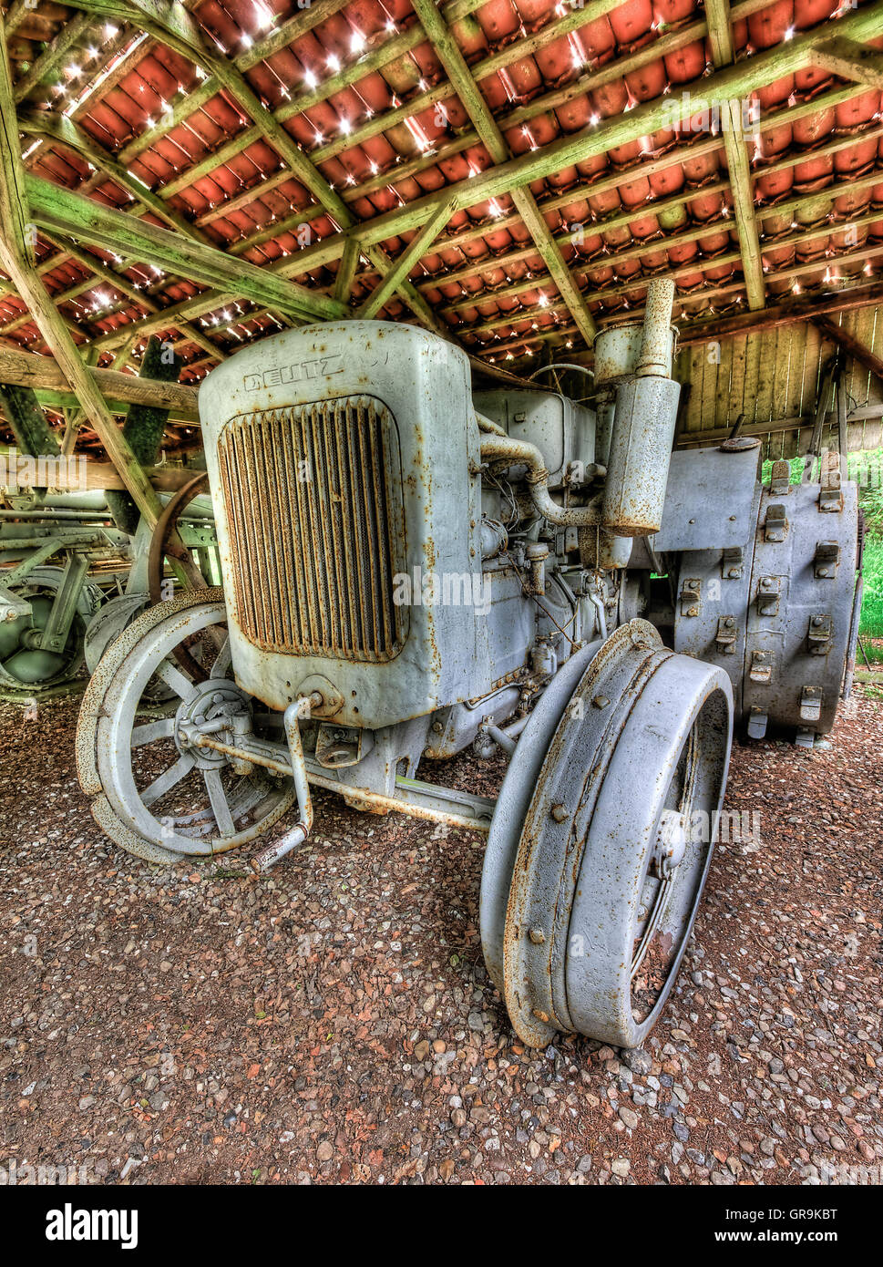 Trattore storico Foto Stock