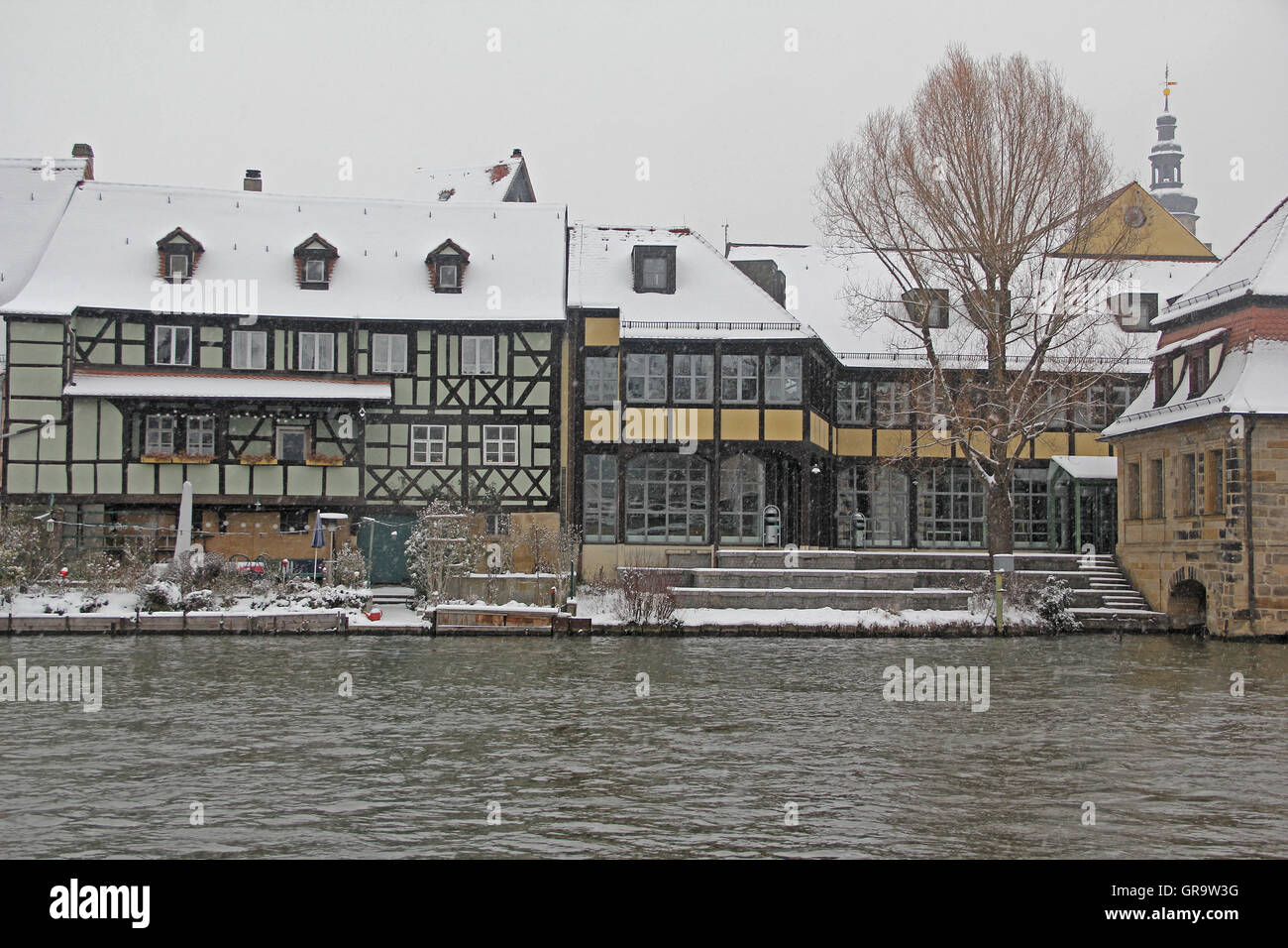 Bamberg in inverno Foto Stock