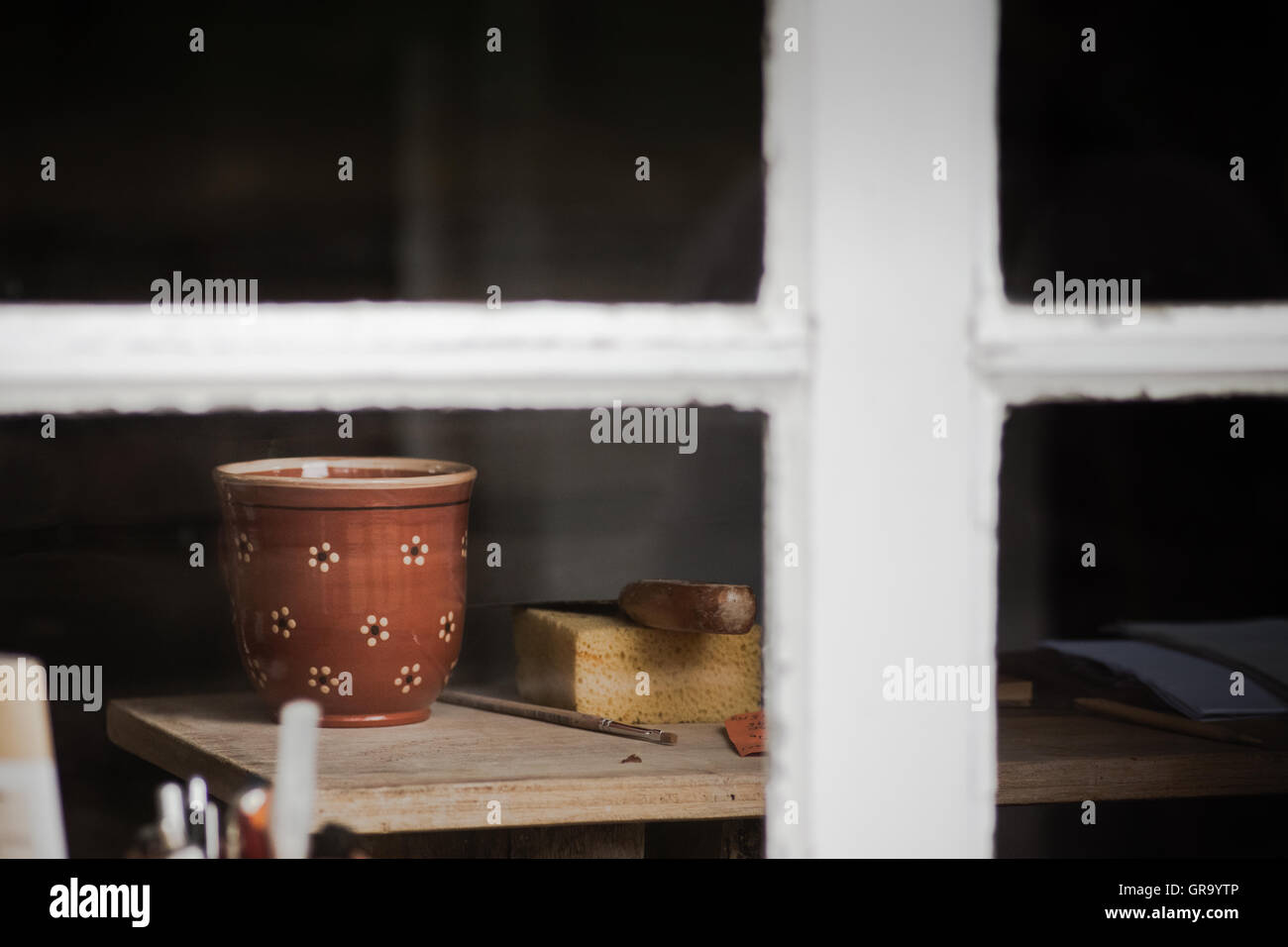 Pausa di artisti Foto Stock