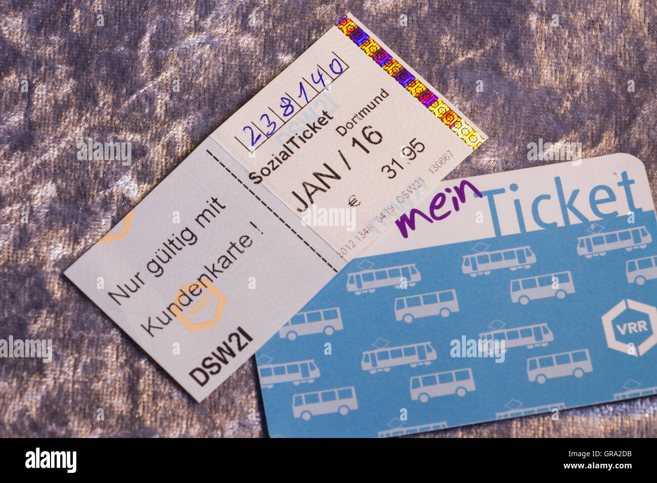 Biglietto sociale Foto Stock