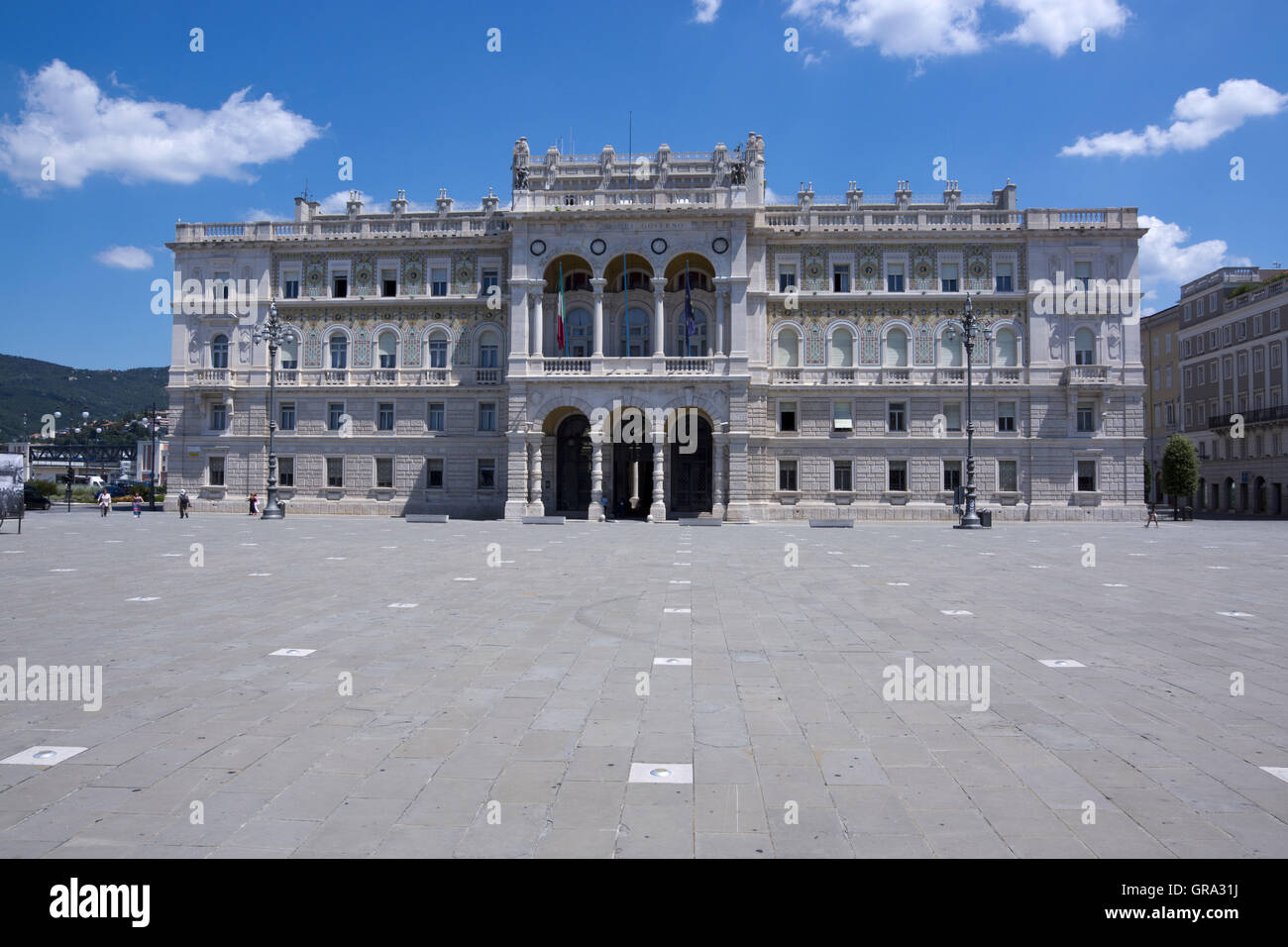 Palazzo del Lloyd Triestino Auf Der Piazza Unita D Italia, Trieste, Italia, Europa Foto Stock