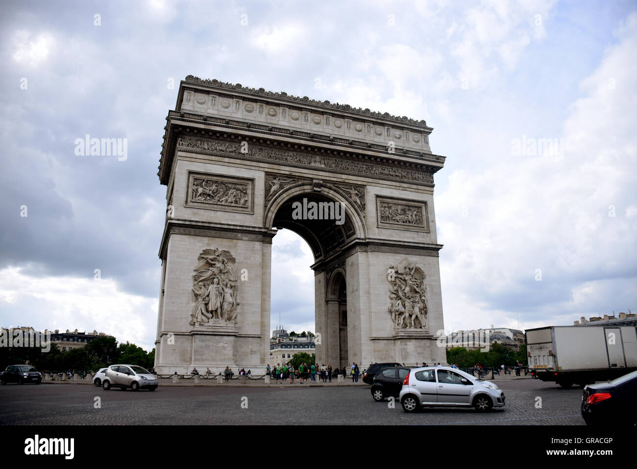 Arc de Triomphe, París Foto Stock