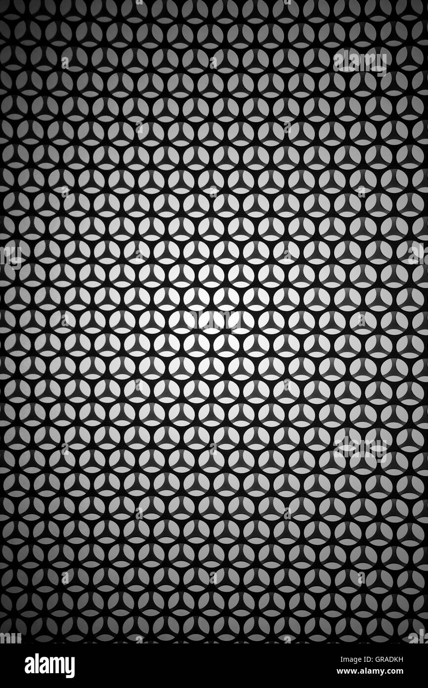 Cerchi astratto e stelle Foto Stock