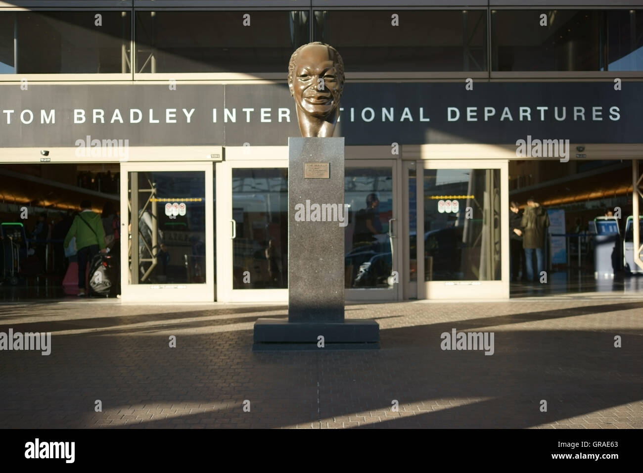Tom Bradley partenze internazionali Foto Stock