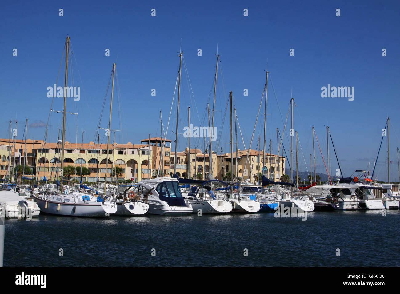 Port Leucate Foto Stock