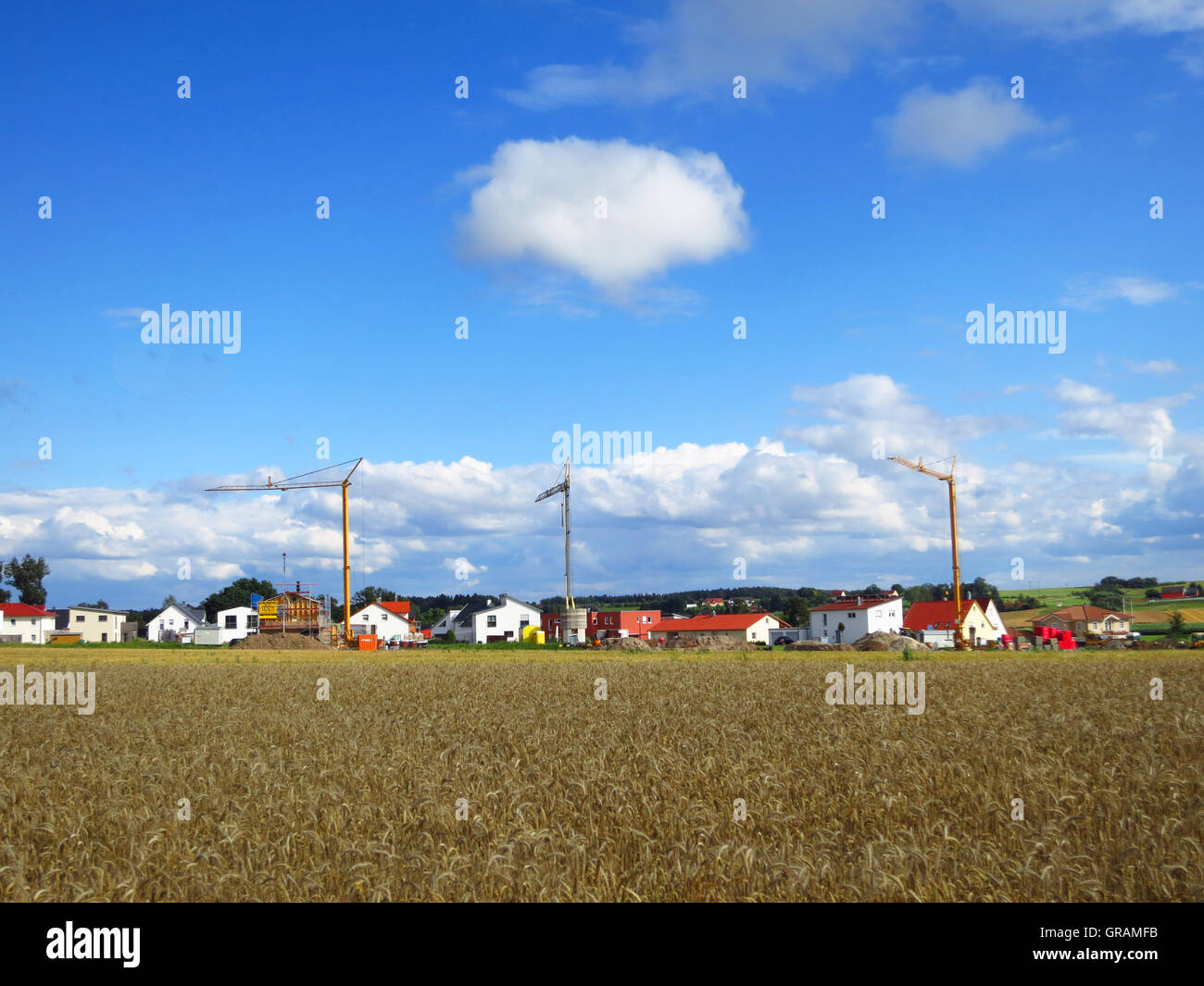 Area di costruzione Foto Stock