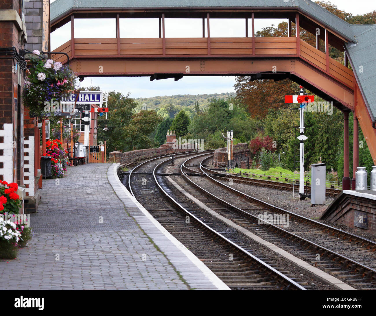 Bewdley Severn Valley Railway Station in Inghilterra Foto Stock