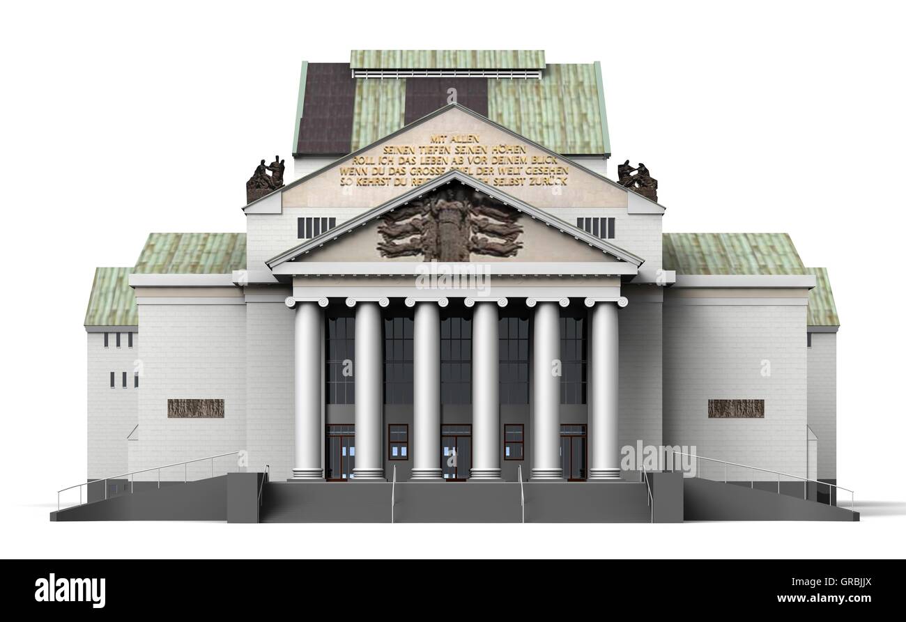 Theater Duisburg 5 Foto Stock