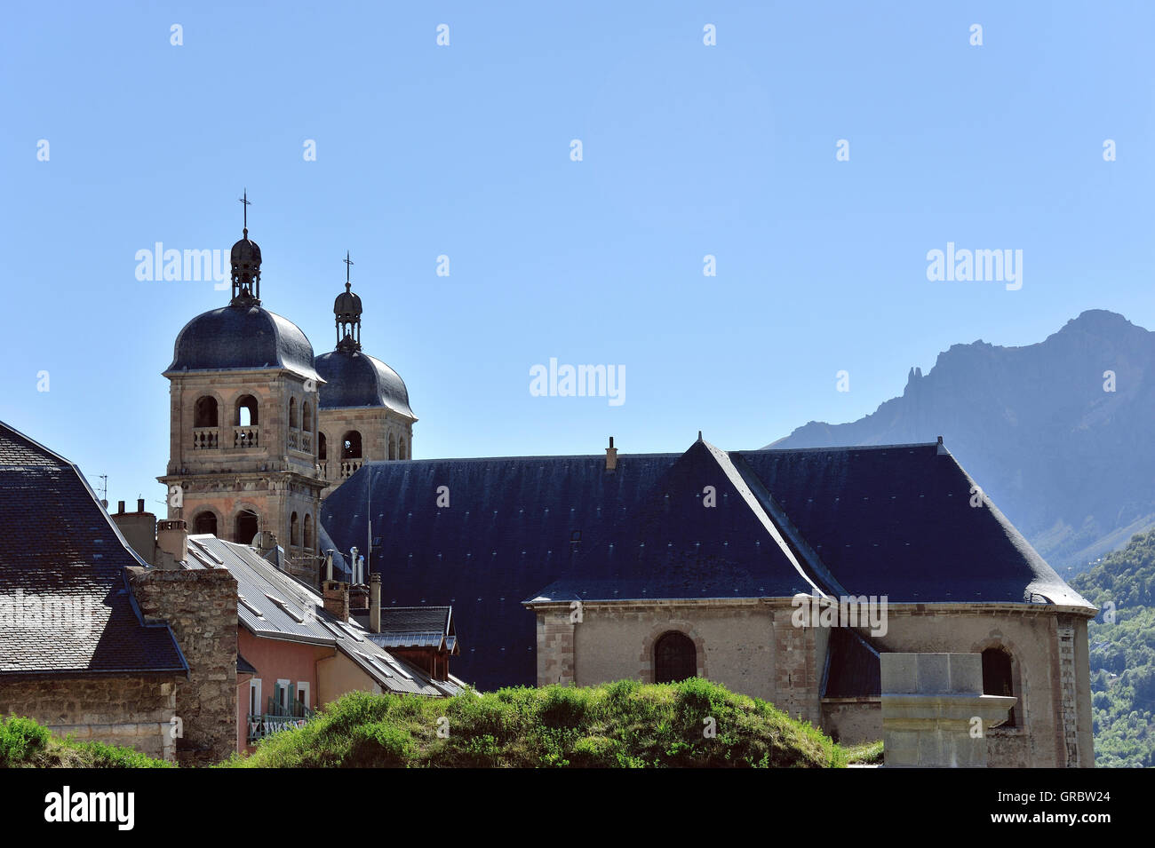 Briancon, storica città in montagna più alta città d'Europa, sulle Alpi francesi, Francia Foto Stock