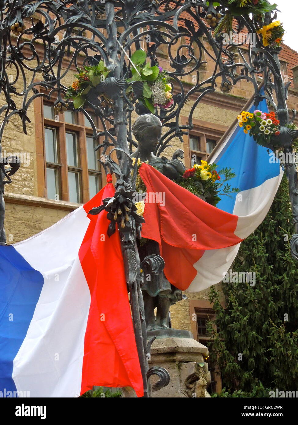 Tedesco-francese Solidarietà Foto Stock