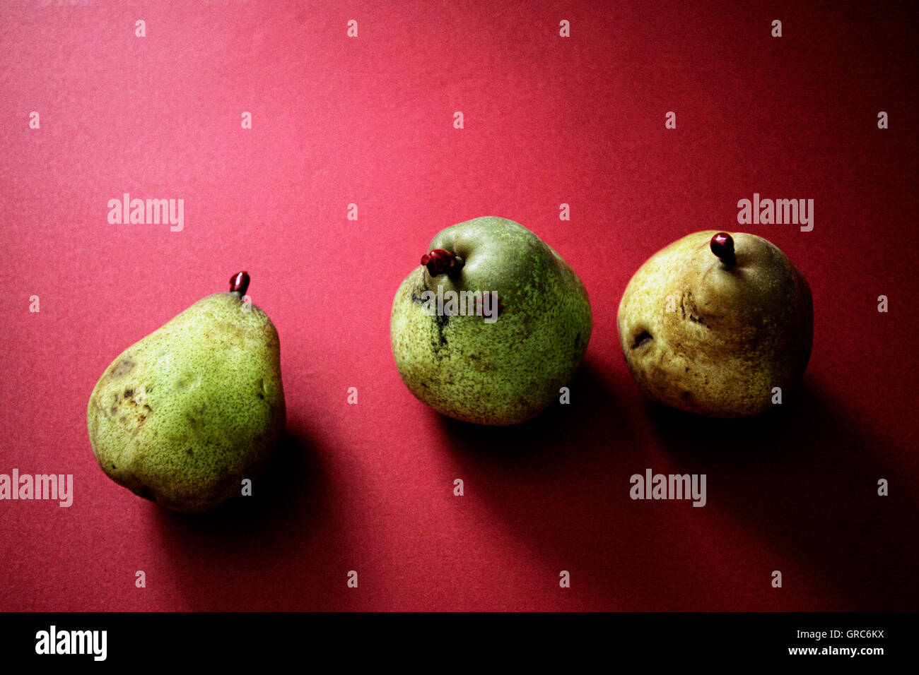 Pere frutto seme raccolto cibo terra Tree Quantità pelle Foto Stock