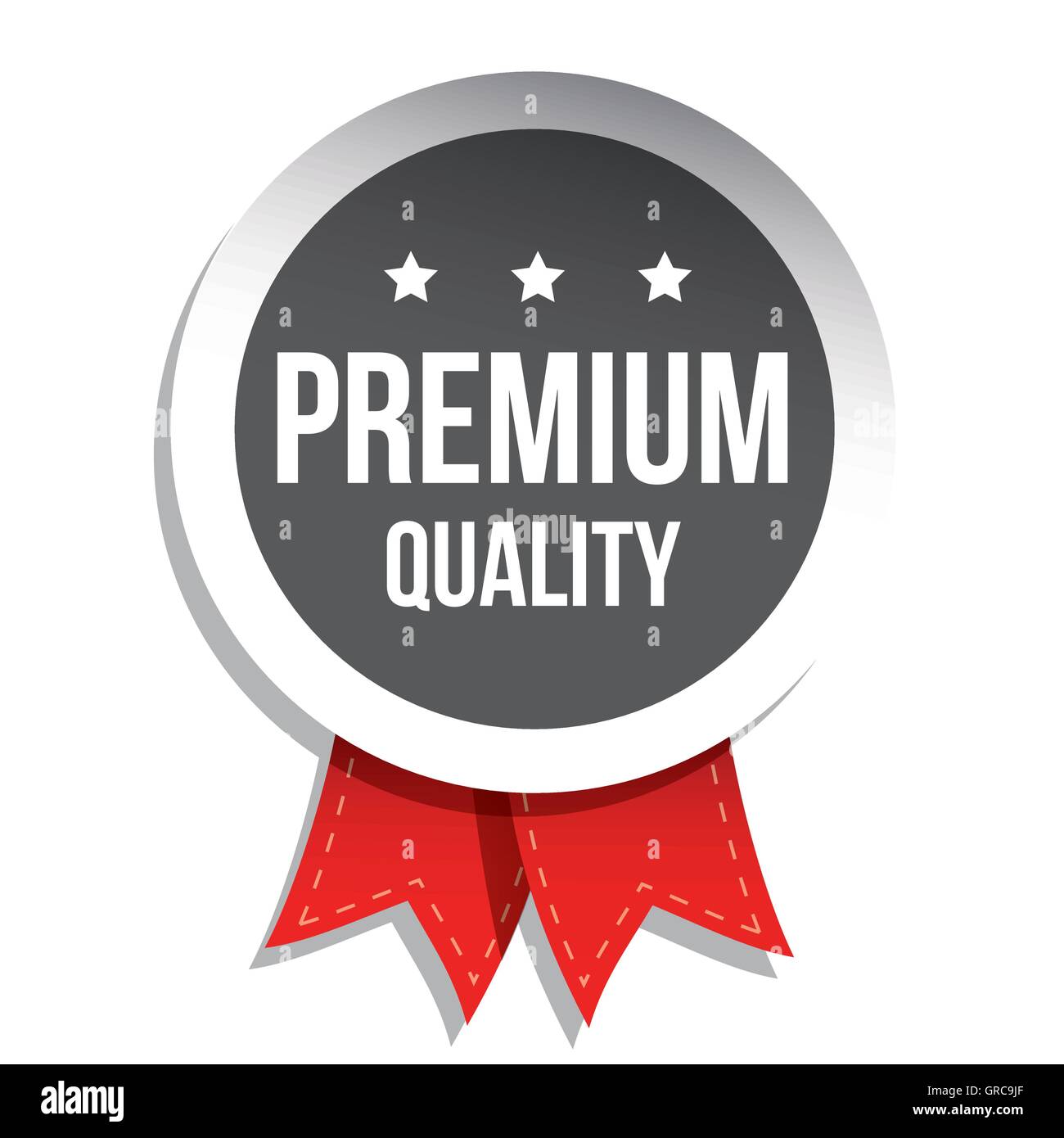 Qualità Premium etichetta grigio del vettore Illustrazione Vettoriale