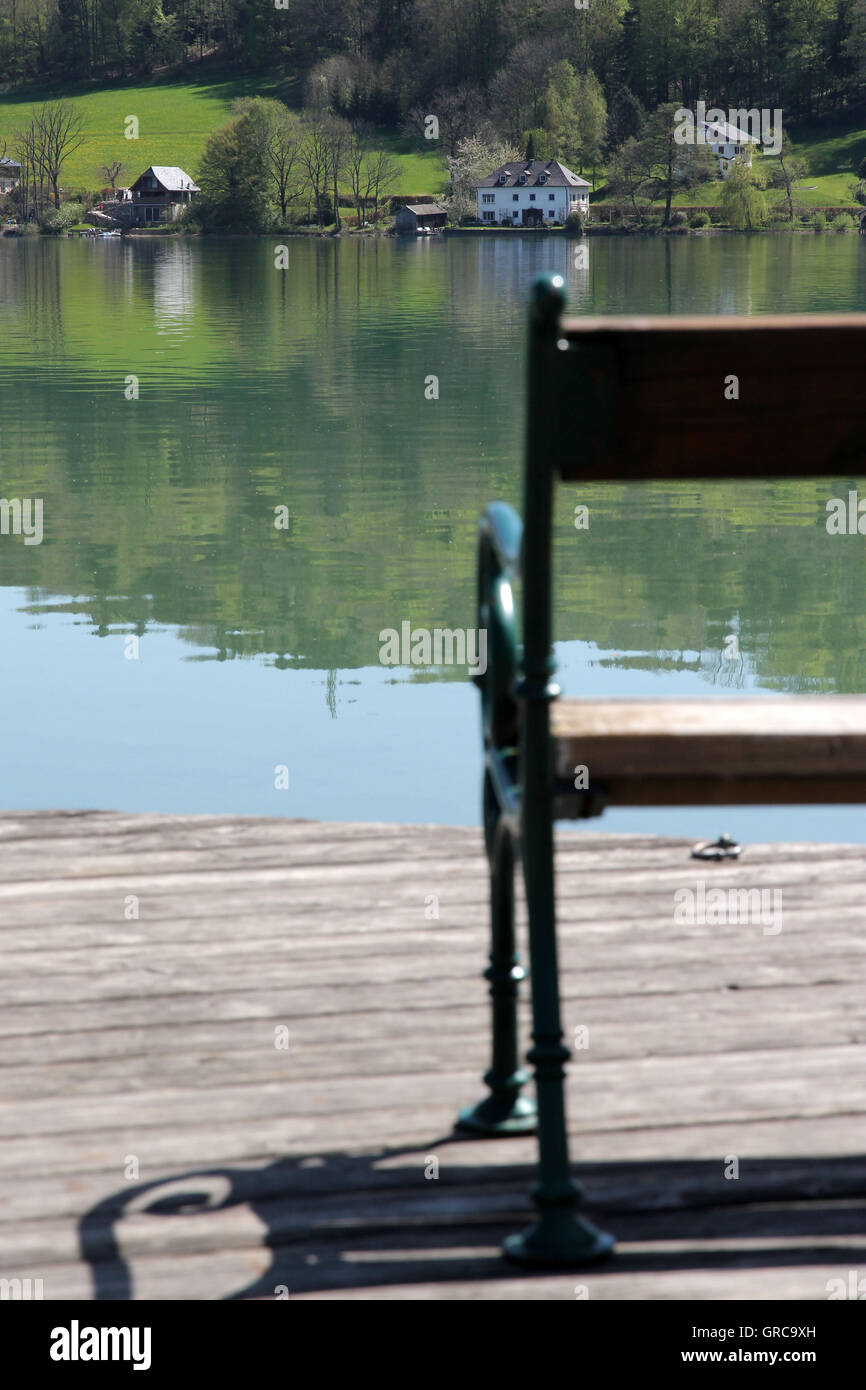 Lago Mattsee Foto Stock