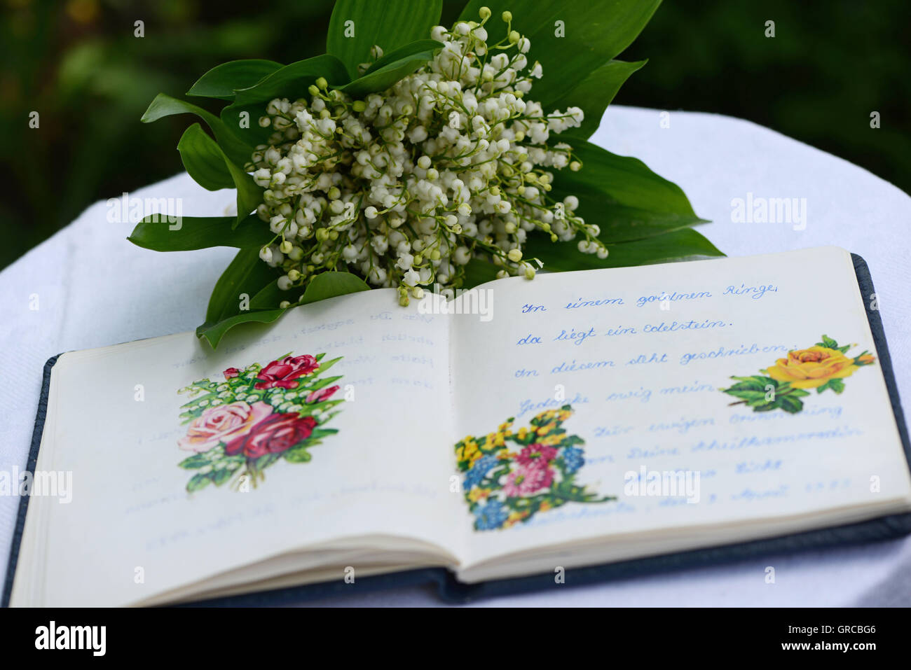 Album di poesia e Nostalgia Foto Stock