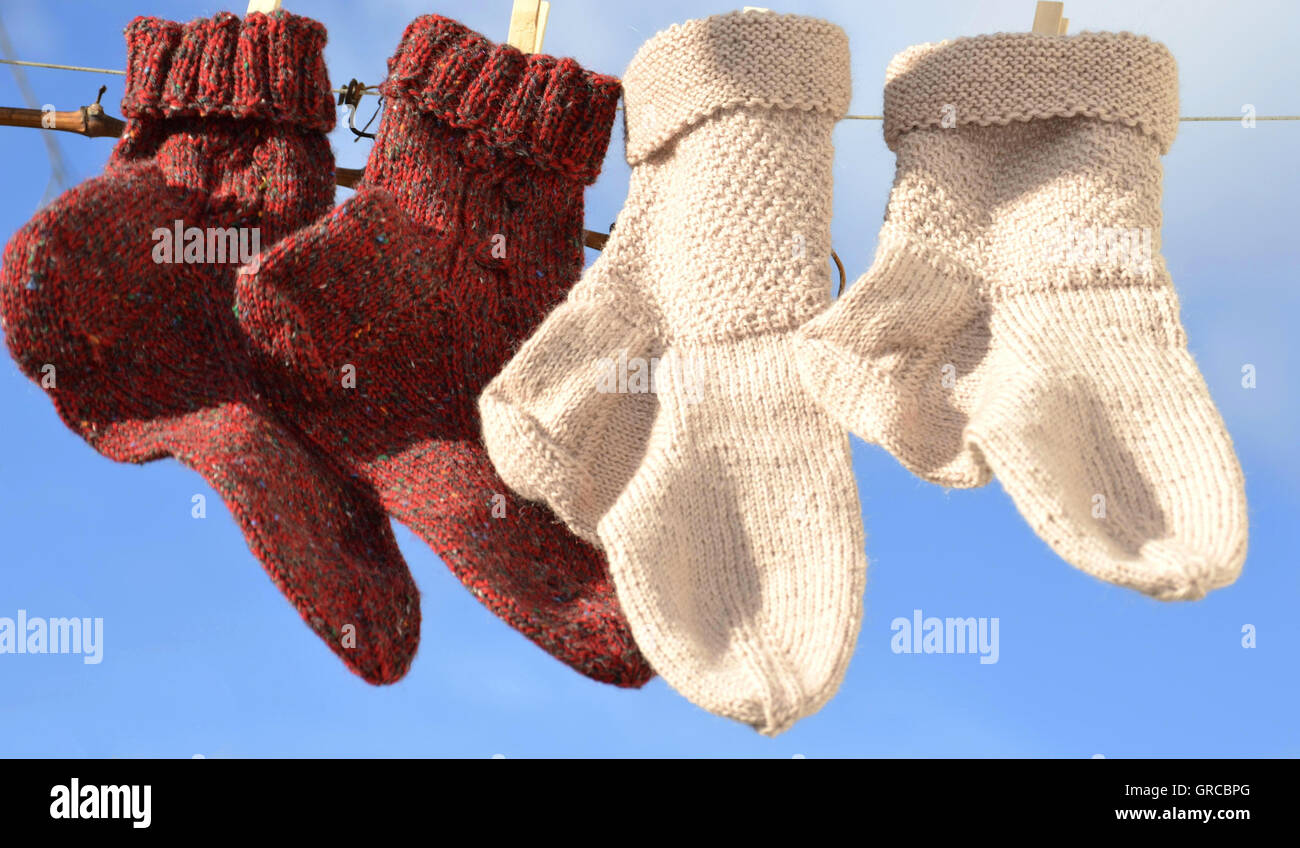 Calze Hangig al guinzaglio Foto Stock