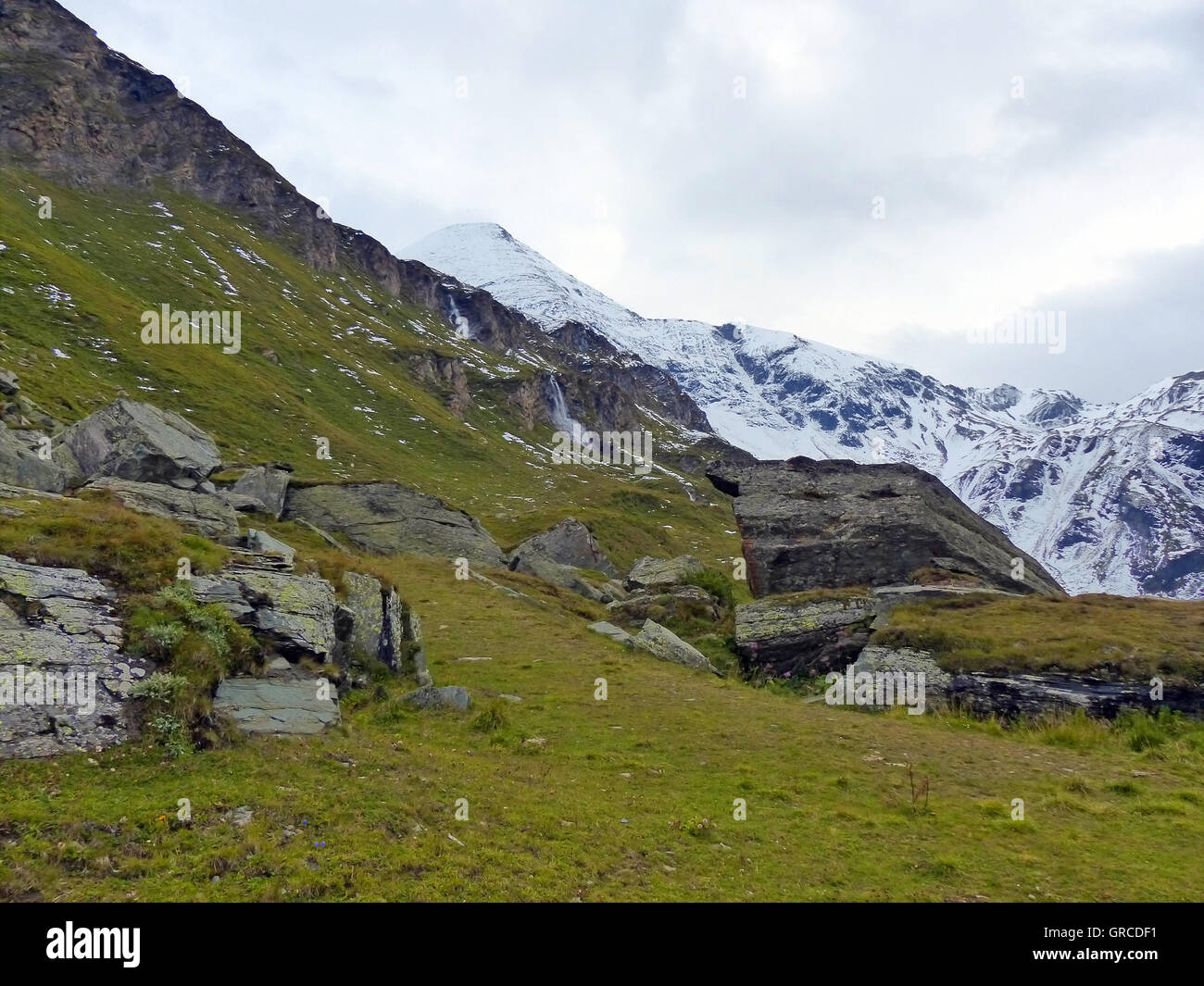 Montagne di Grossglockner Strada alpina Foto Stock