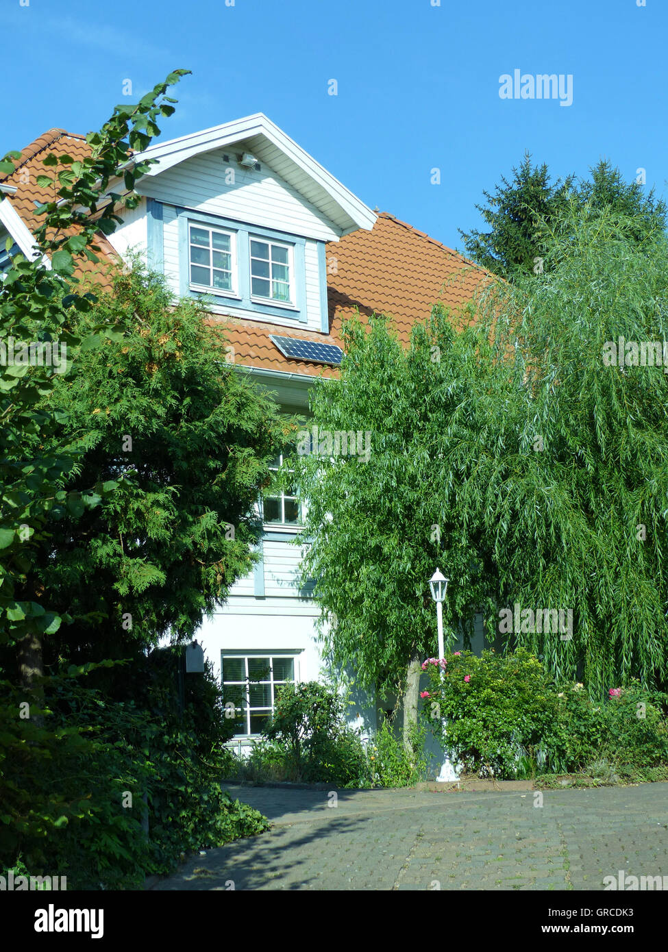 Casa unifamiliare in campagna Foto Stock