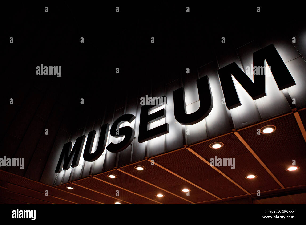 Una notte al museo Foto Stock