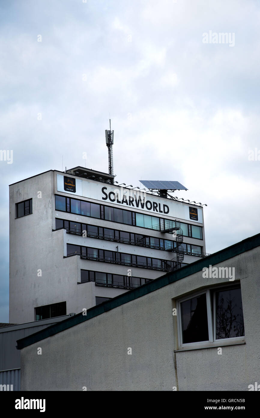 Azienda Solarworld a Bonn, Germania Foto Stock