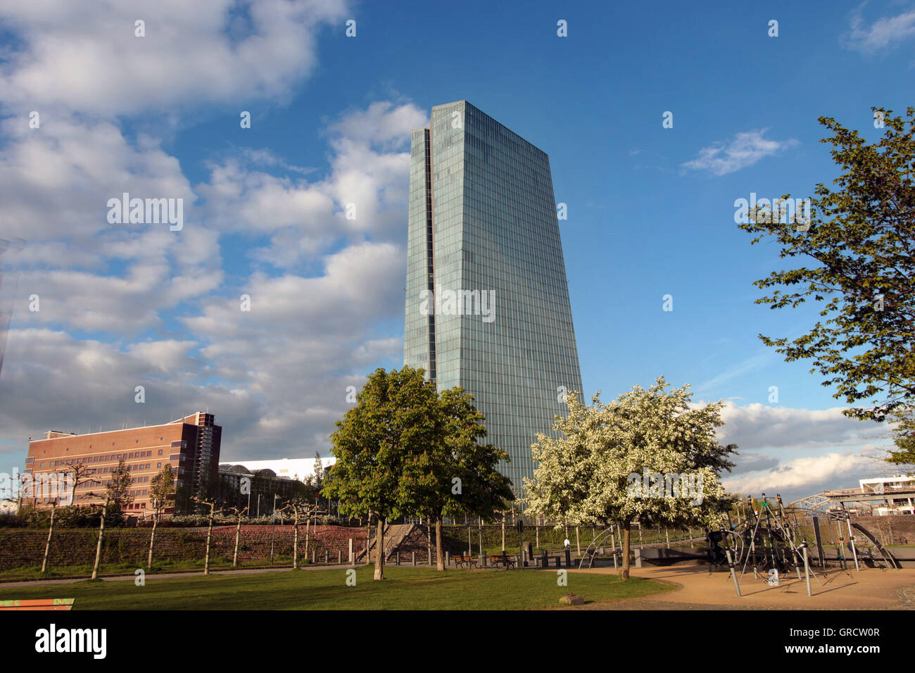Molla alla BCE Banca centrale europea Foto Stock