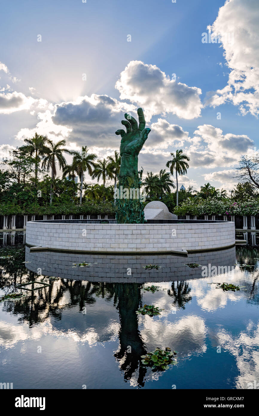 Florida, Miami Beach, il Memoriale dell'Olocausto, Kenneth Treister scultore e designer Foto Stock