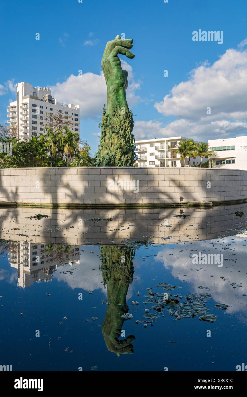 Florida, Miami Beach, il Memoriale dell'Olocausto, Kenneth Treister scultore e designer Foto Stock