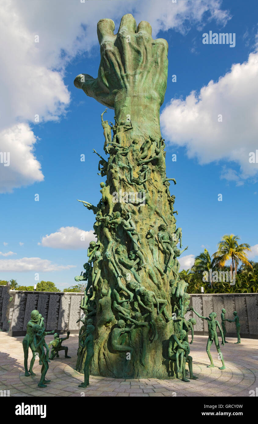 Florida, Miami Beach, il Memoriale dell'Olocausto, Kenneth Treister scultore e designer Foto Stock