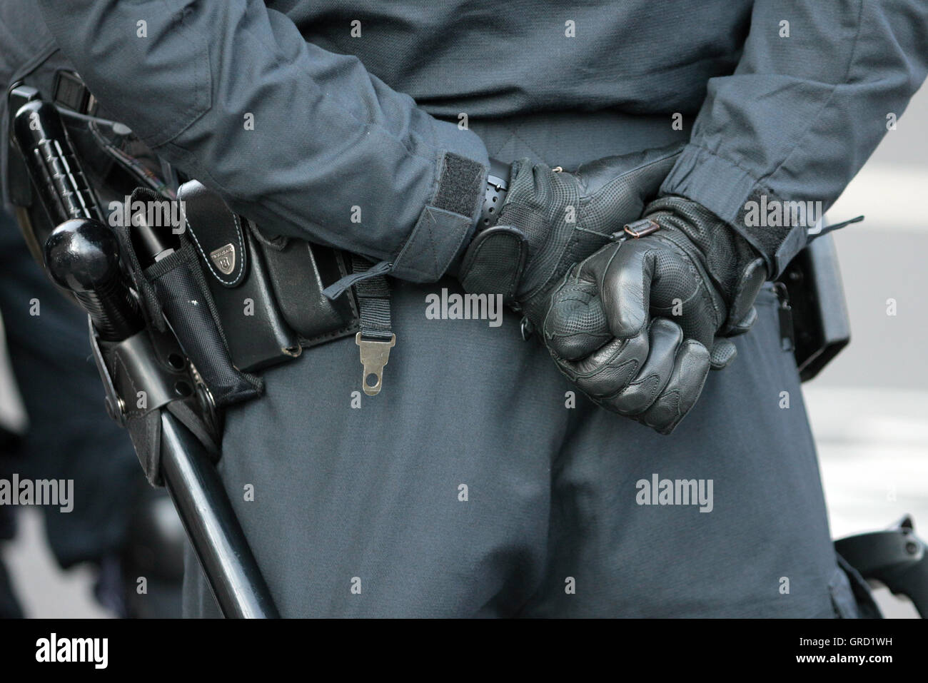 Armati poliziotto federale In Uniforme Foto Stock