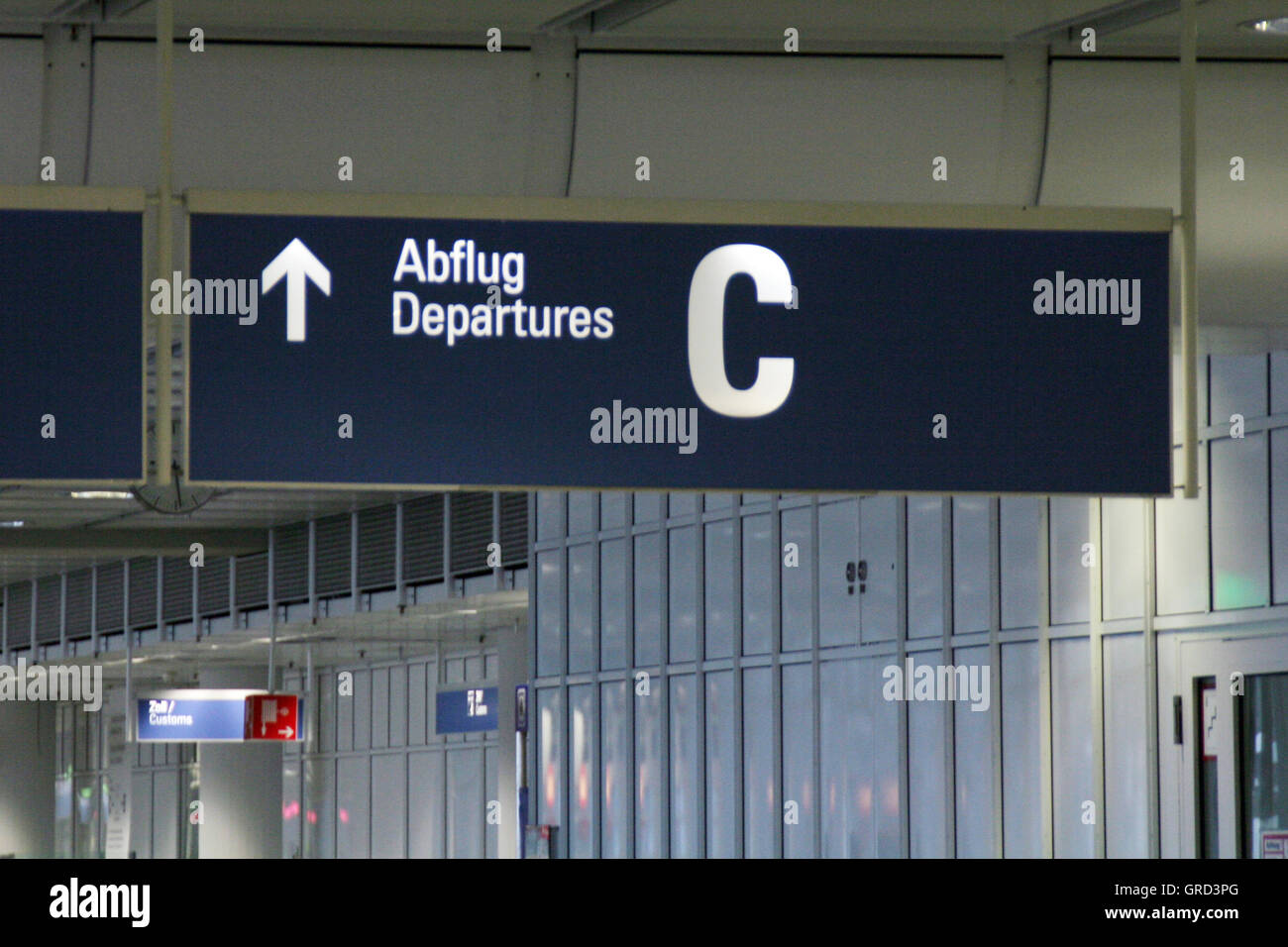 Terminal presso l'Aeroporto Franz Josef Strauss Foto Stock