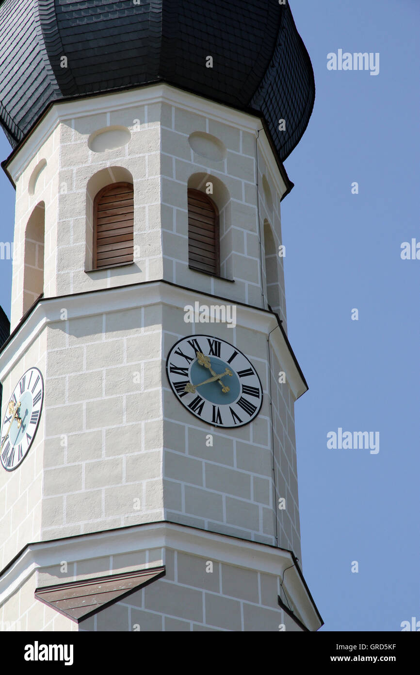 Chiesa Heilige Dreifaltigkeit Weihenlinden Foto Stock