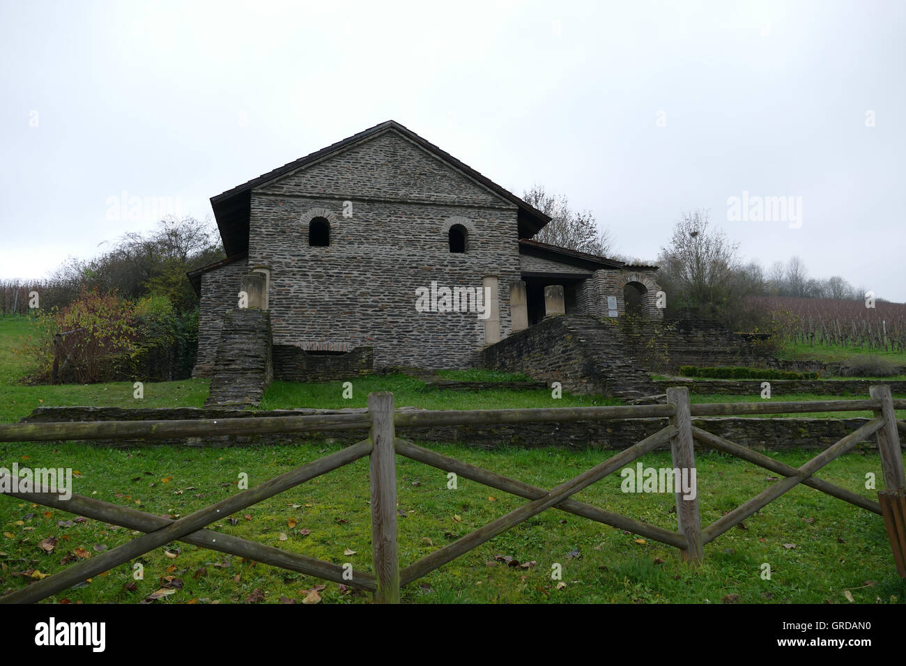 Villa romana di Longuich, Renania-Palatinato Foto Stock