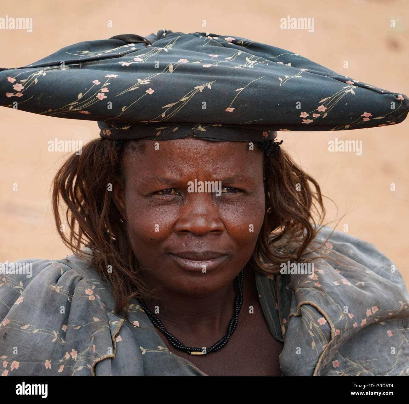Ritratto di una donna Himba, Namibia Foto Stock