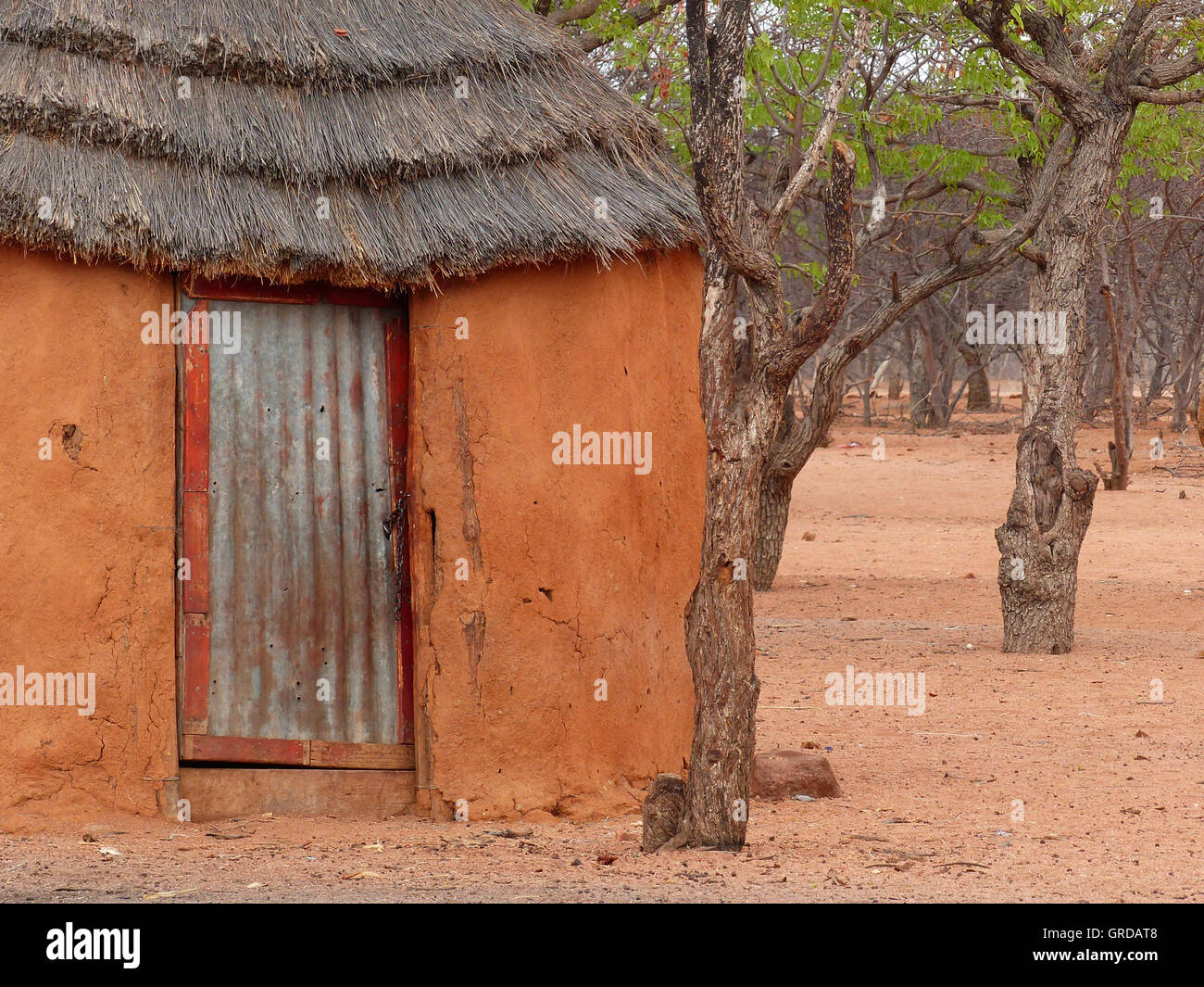Capanna residenziale presso Gli Himba Foto Stock