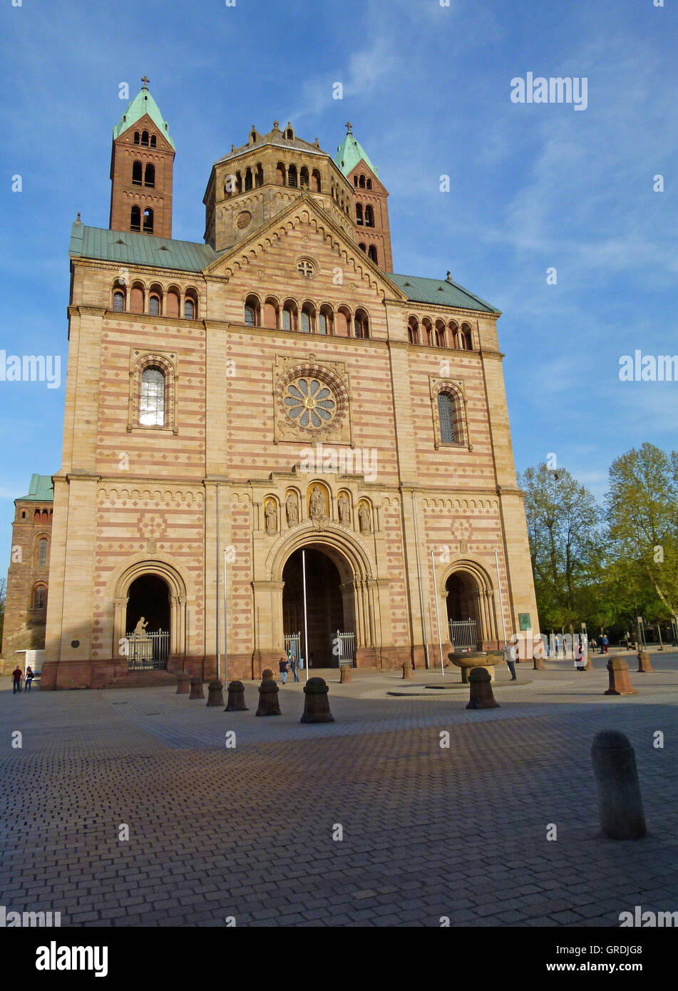 La Cattedrale di Speyer Foto Stock