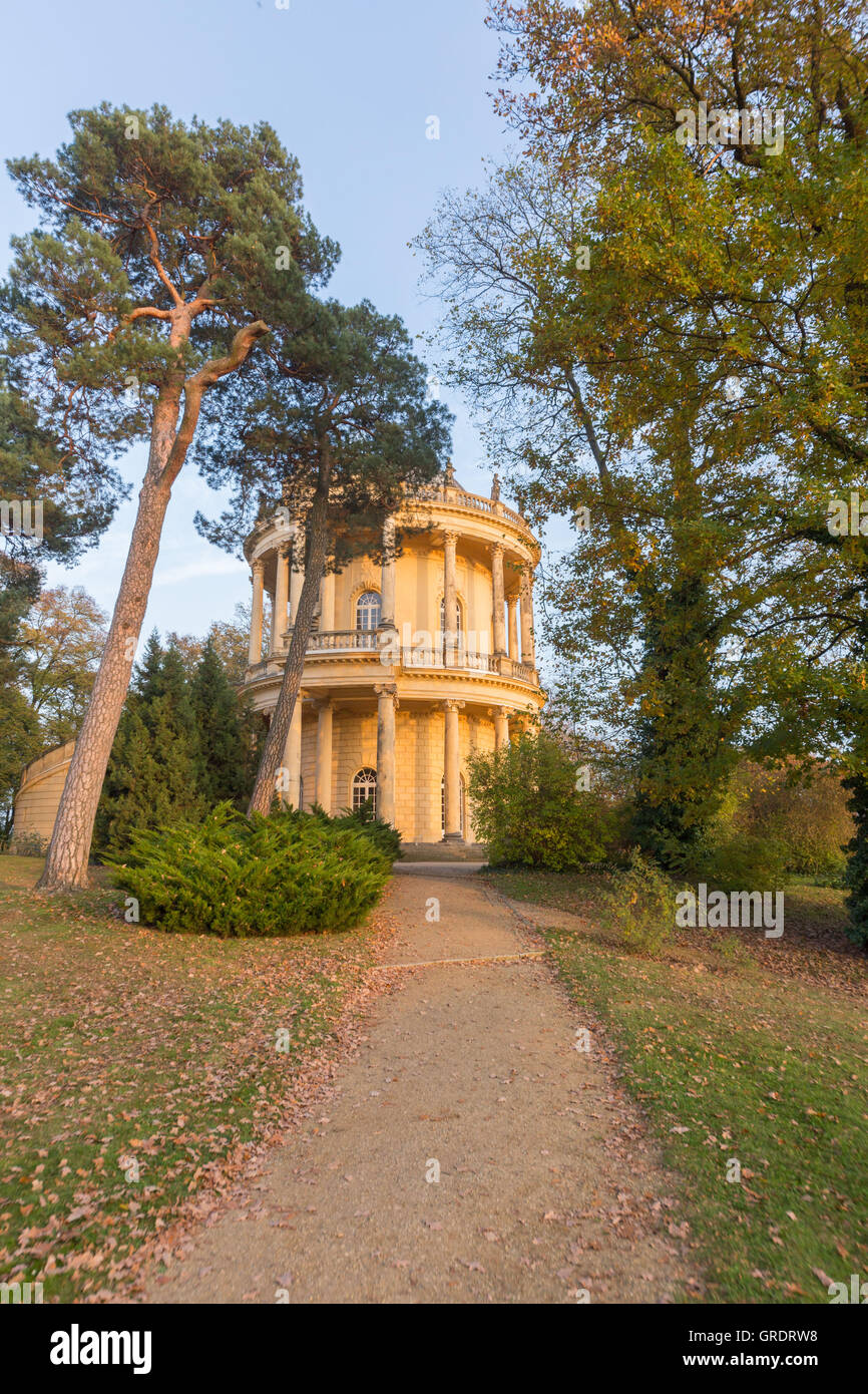 Belvedere sul Klausberg in Potsdam con alberi Foto Stock