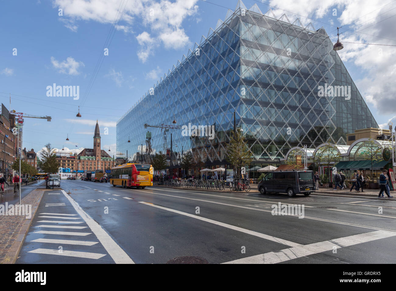 Grande complesso per uffici nel centro di Copenhagen Foto Stock