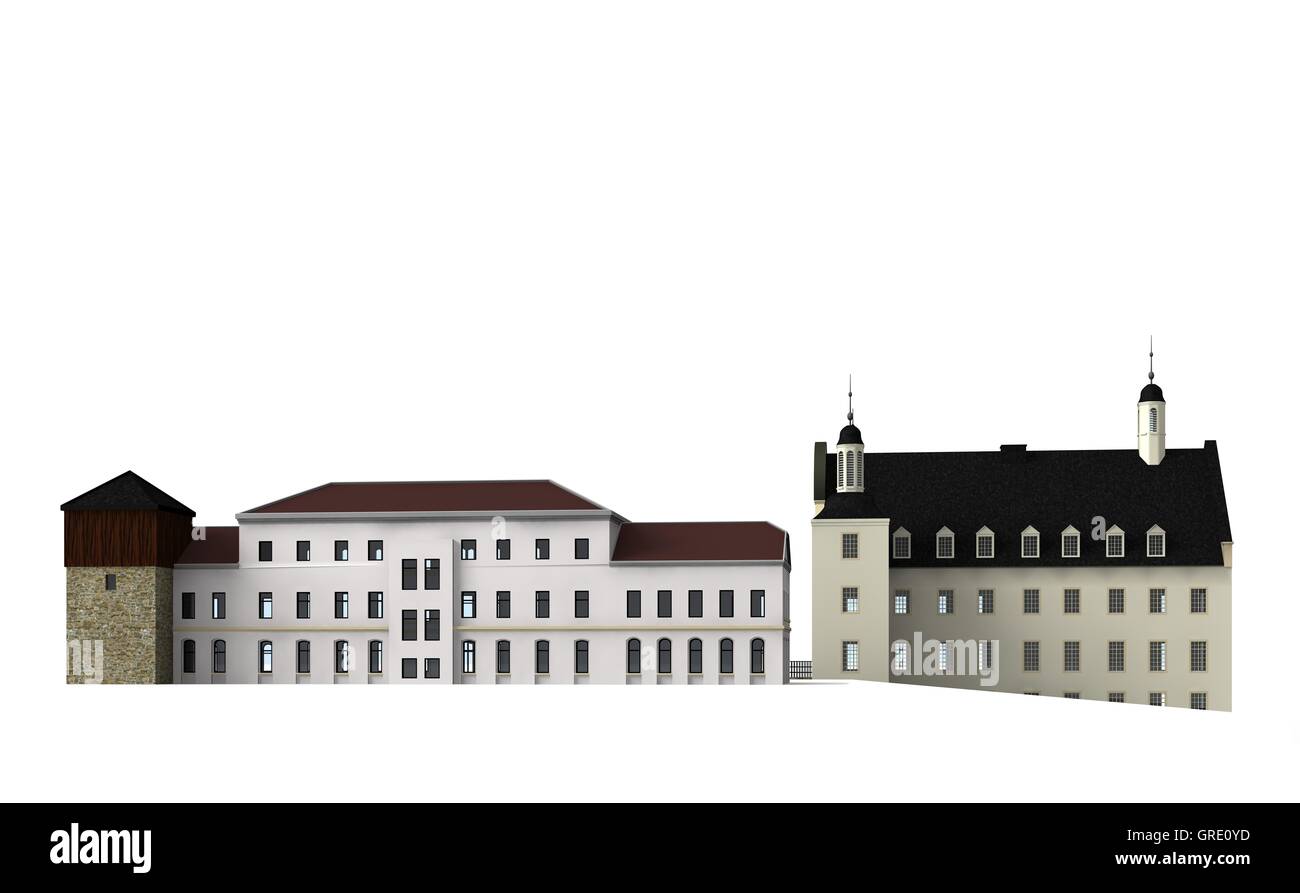 Il castello di Borbeck 4 Foto Stock