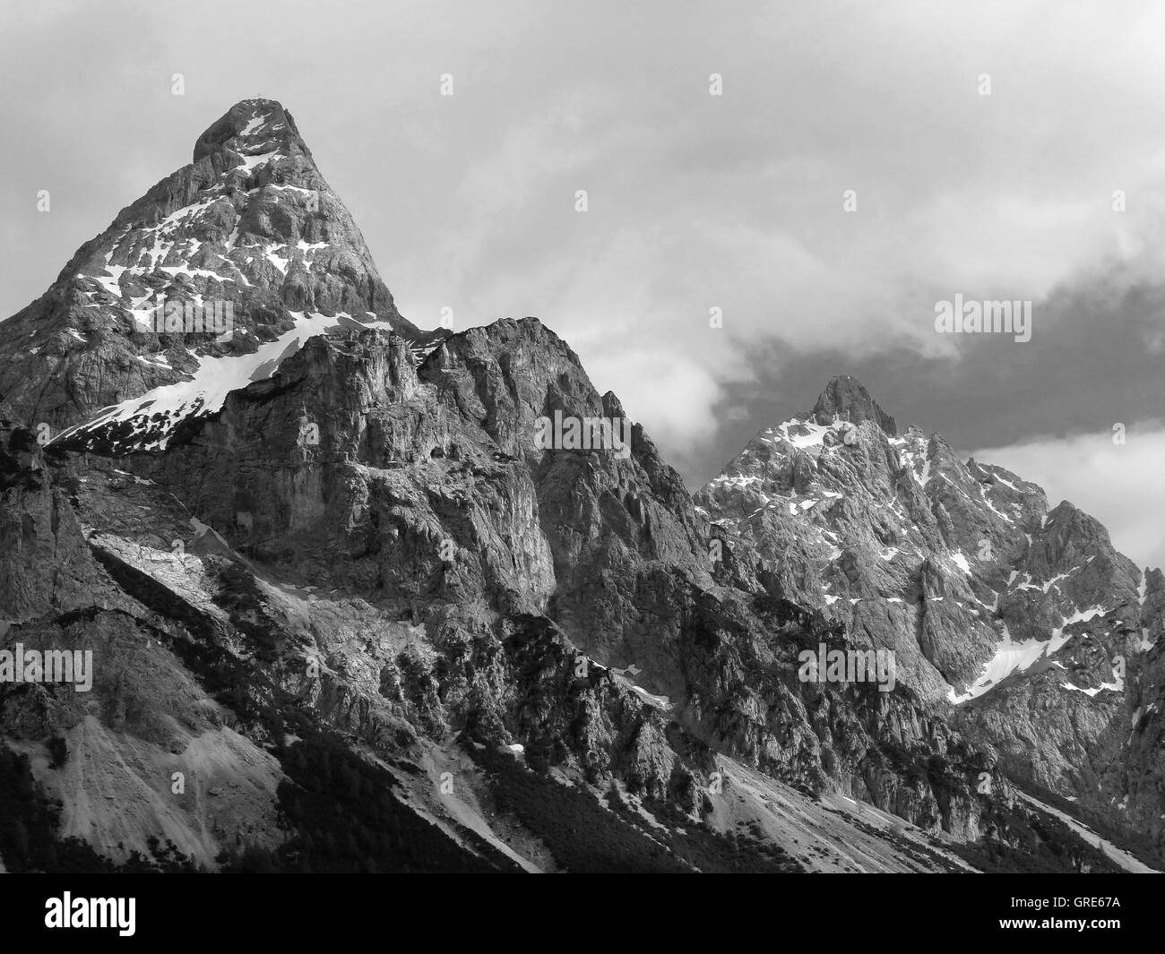 Alpi austriache, Sonnenspitze Foto Stock