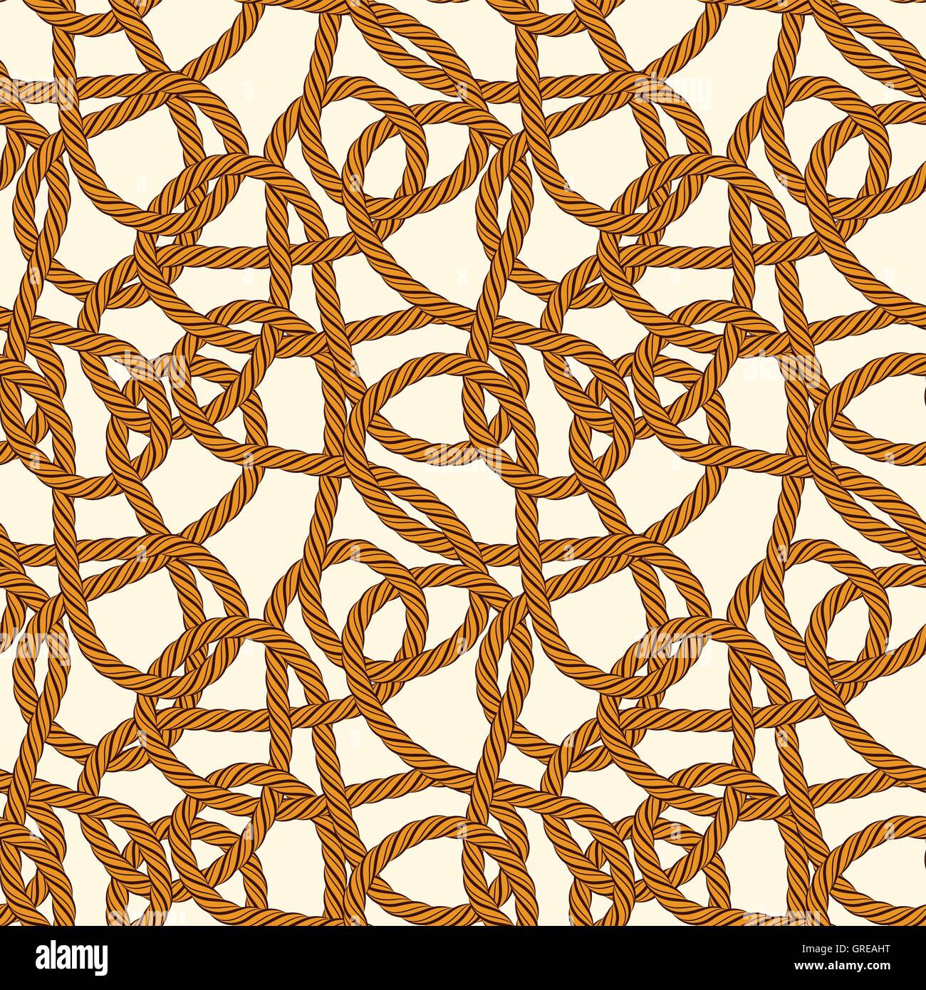 Seamless loop di corda pattern Illustrazione Vettoriale