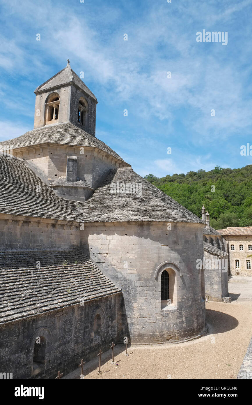 Abbazia di Sénanque, Vaucluse Provence, Francia. Foto Stock