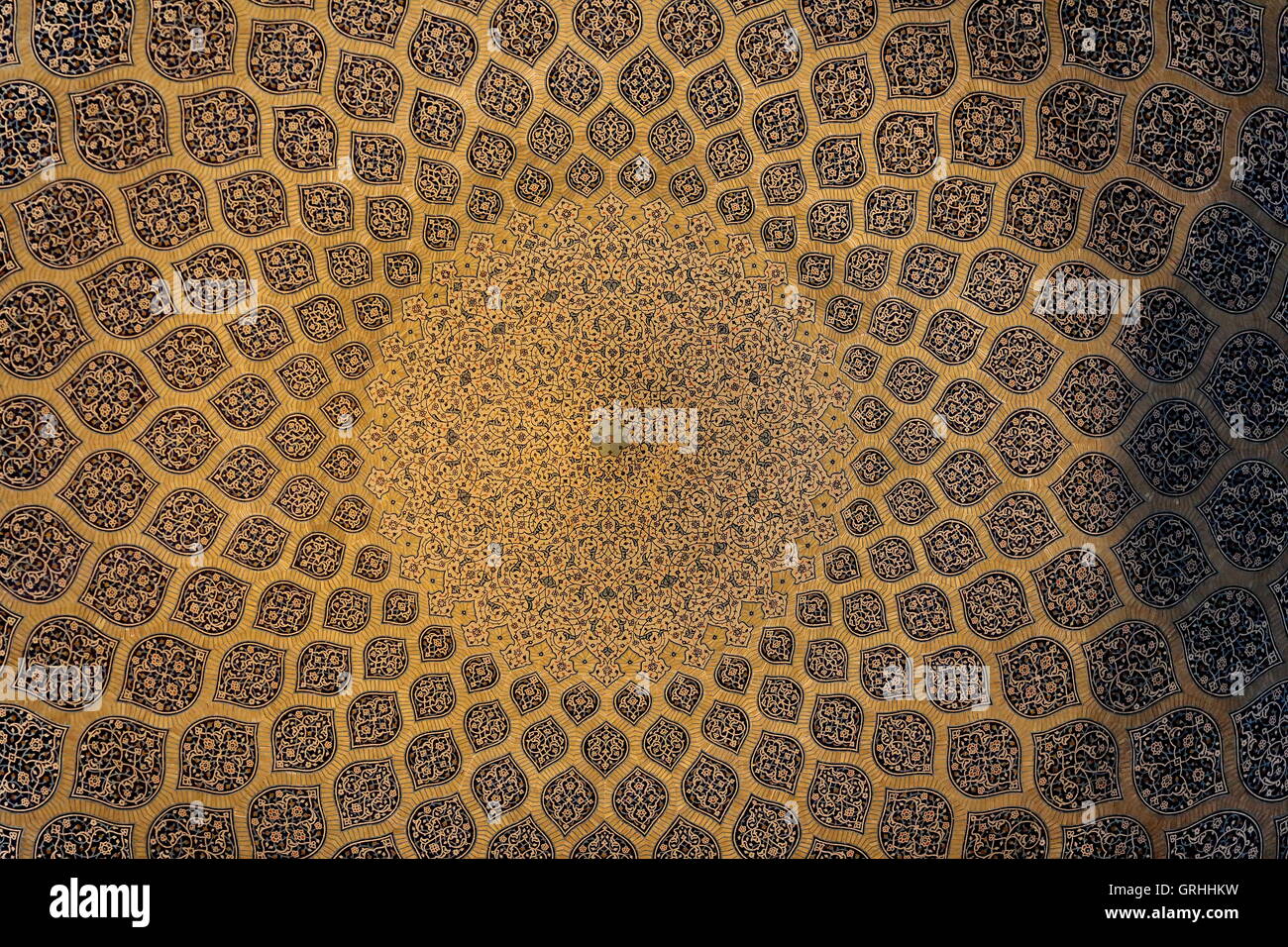 La cupola della moschea: lo Sceicco Lotfollah Mosque Foto Stock