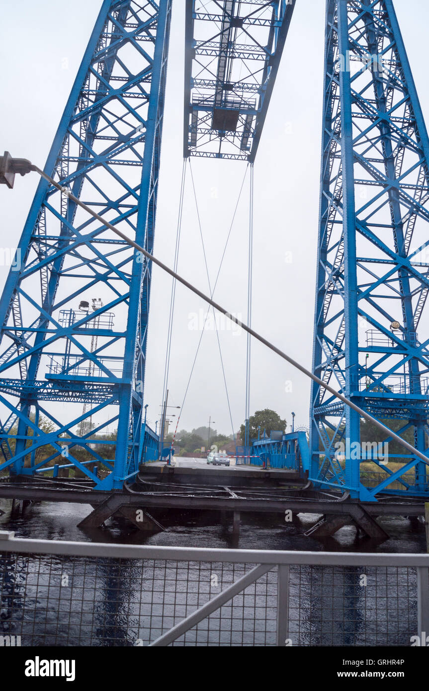 Tees Transporter Bridge, 1911, da Sir William Arrol & Co., Middlesbrough, North Riding, nello Yorkshire, Inghilterra Foto Stock