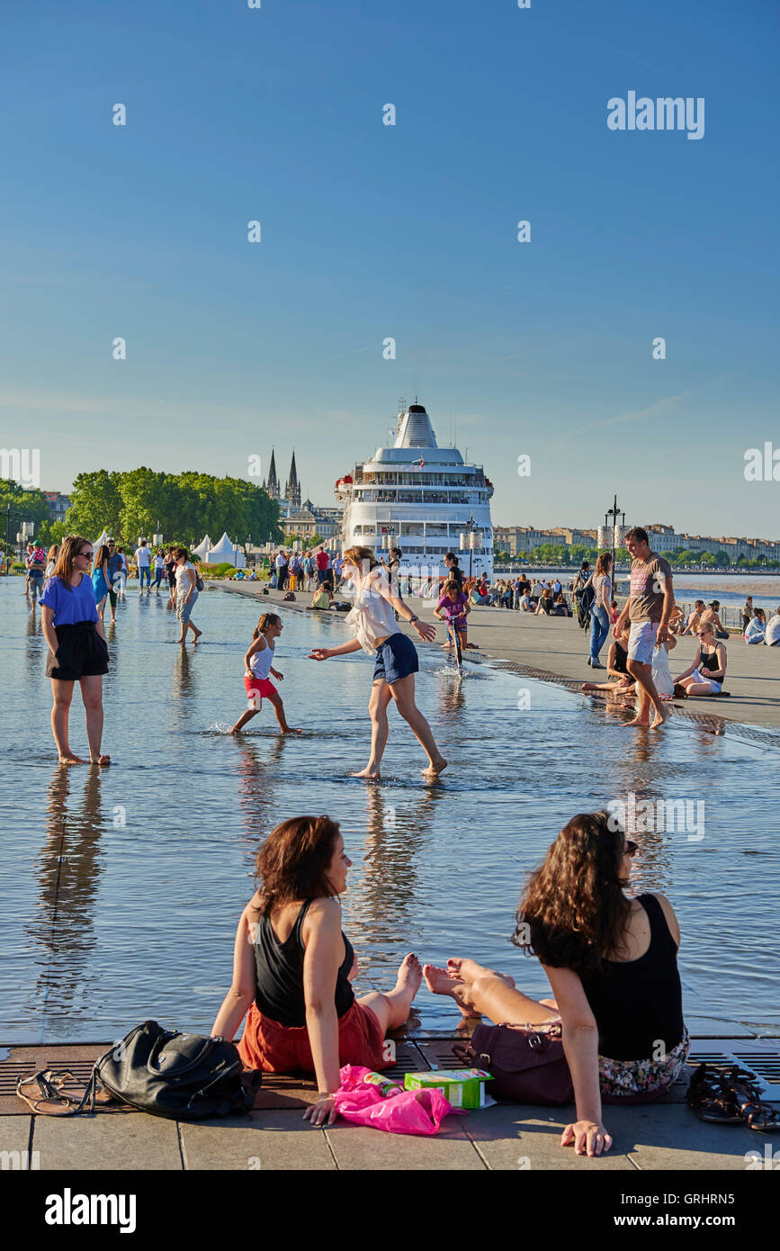 Bordeaux, Gironde, Aquitania, in Francia, in Europa Foto Stock