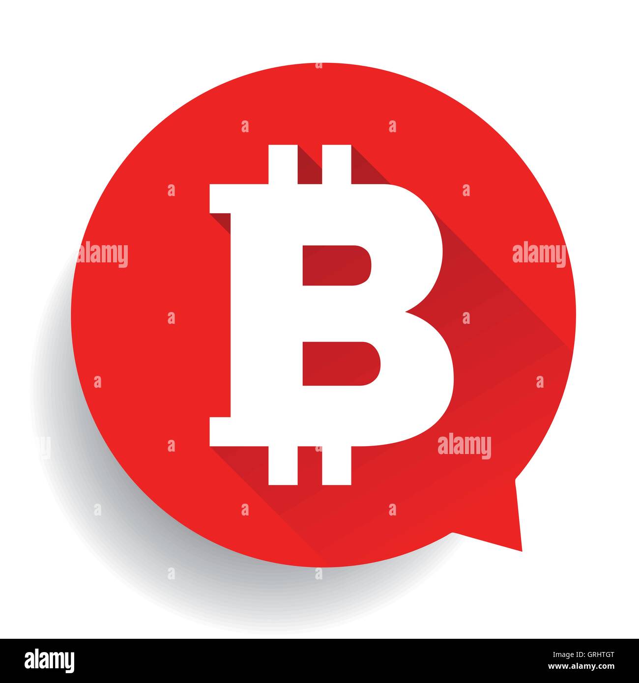 Bitcoin vettore di simbolo Illustrazione Vettoriale