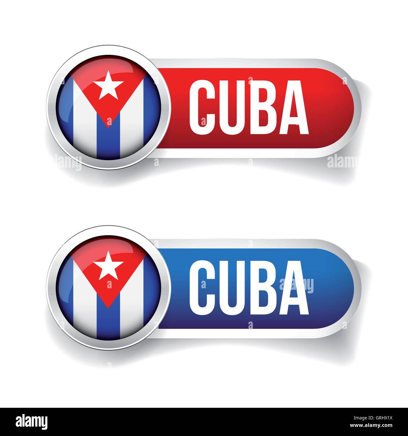 Cuba pulsante bandiera Illustrazione Vettoriale