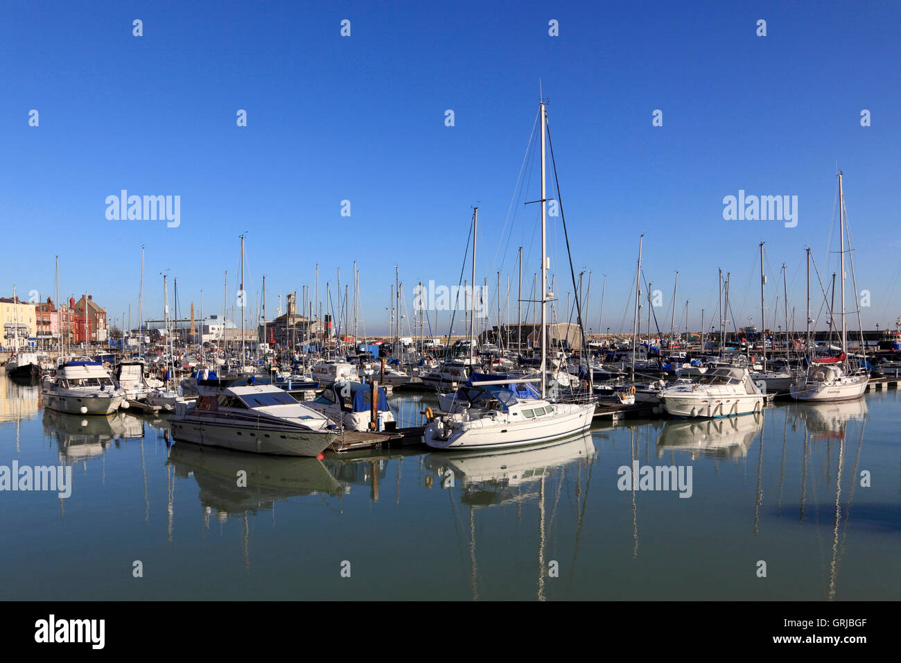 La Marina e Porto, Ramsgate Kent Foto Stock