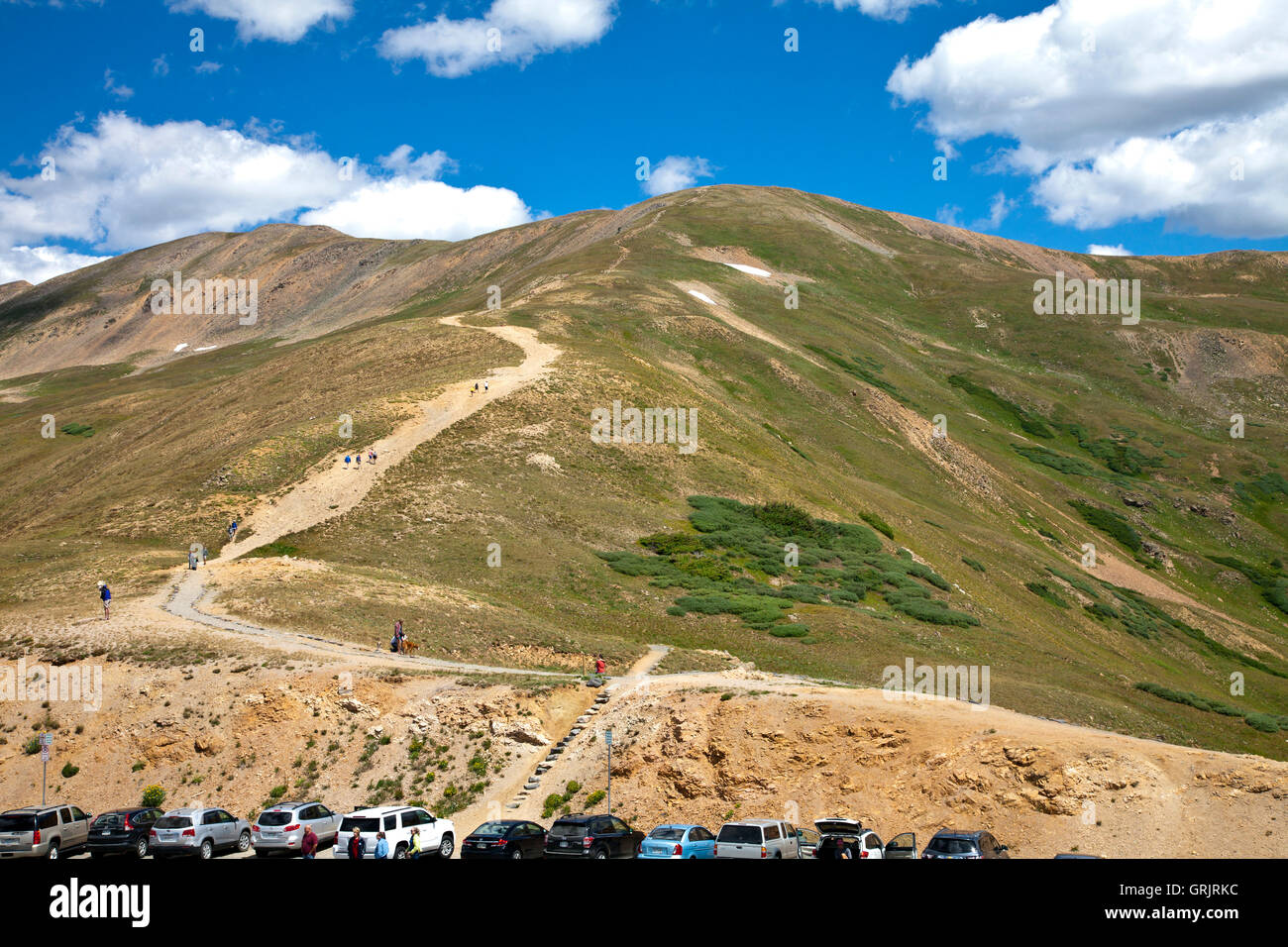 In alto di Loveland Pass, Colorado Foto Stock