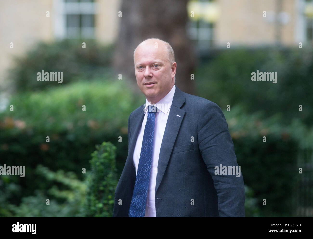 Christopher Stephen Temolo MP PC,Segretario di Stato dei trasporti ,arriva a Downing Street per una riunione del gabinetto Foto Stock